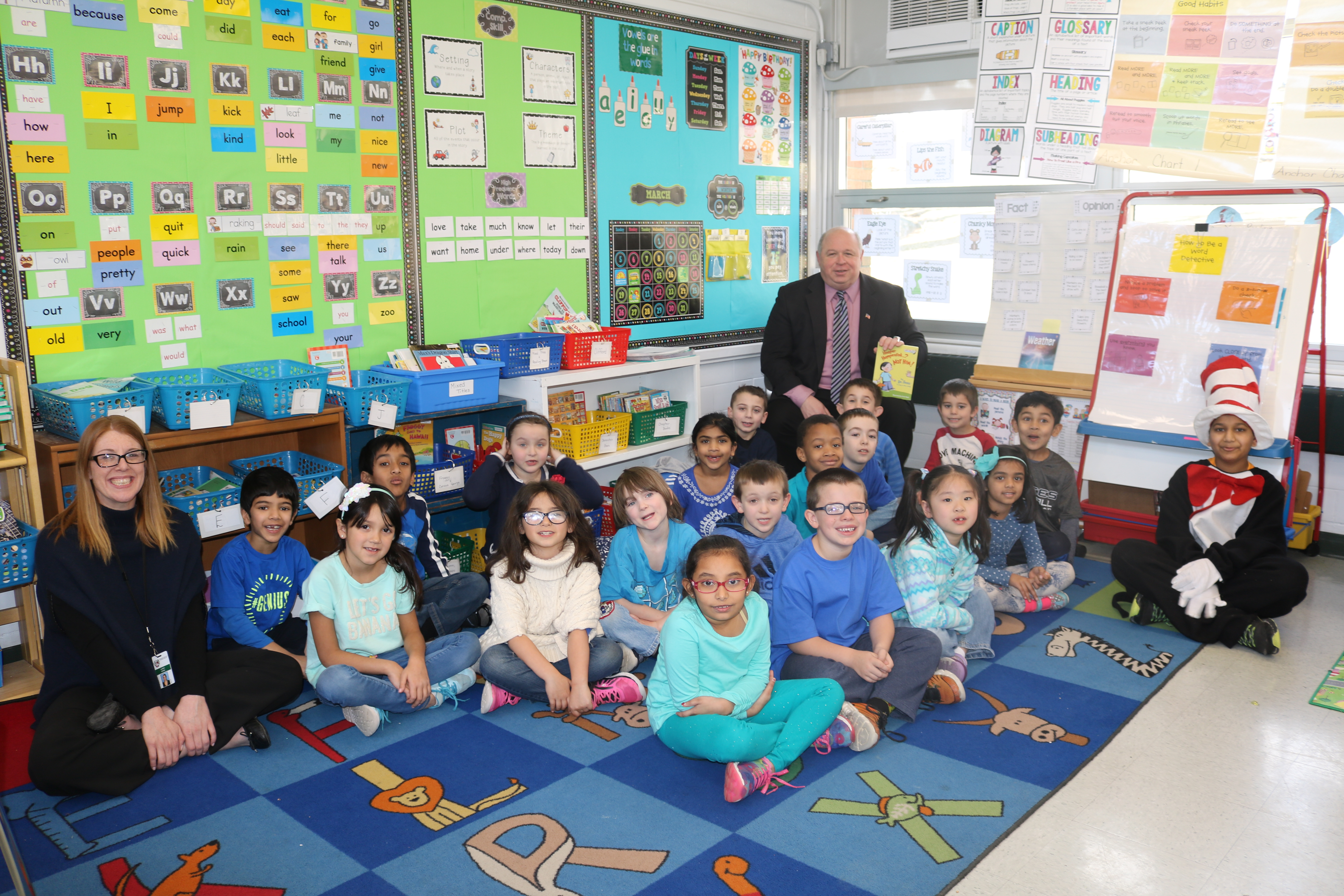 Mayor Barberio celebrates National Read Across America Day at Mt. Tabor Elementary School