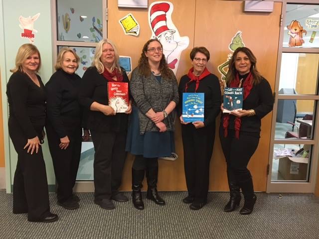 The Woman's Club of Parsippany Donates Dr. Seuss books to the Library