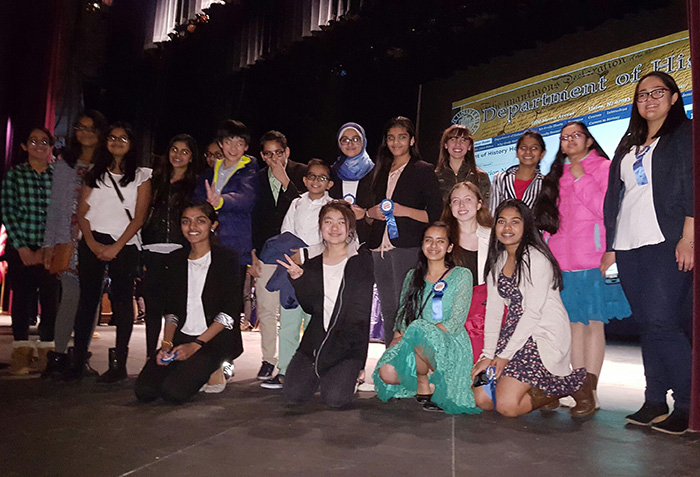 National History Day Club at Central Middle School Competed in Regions