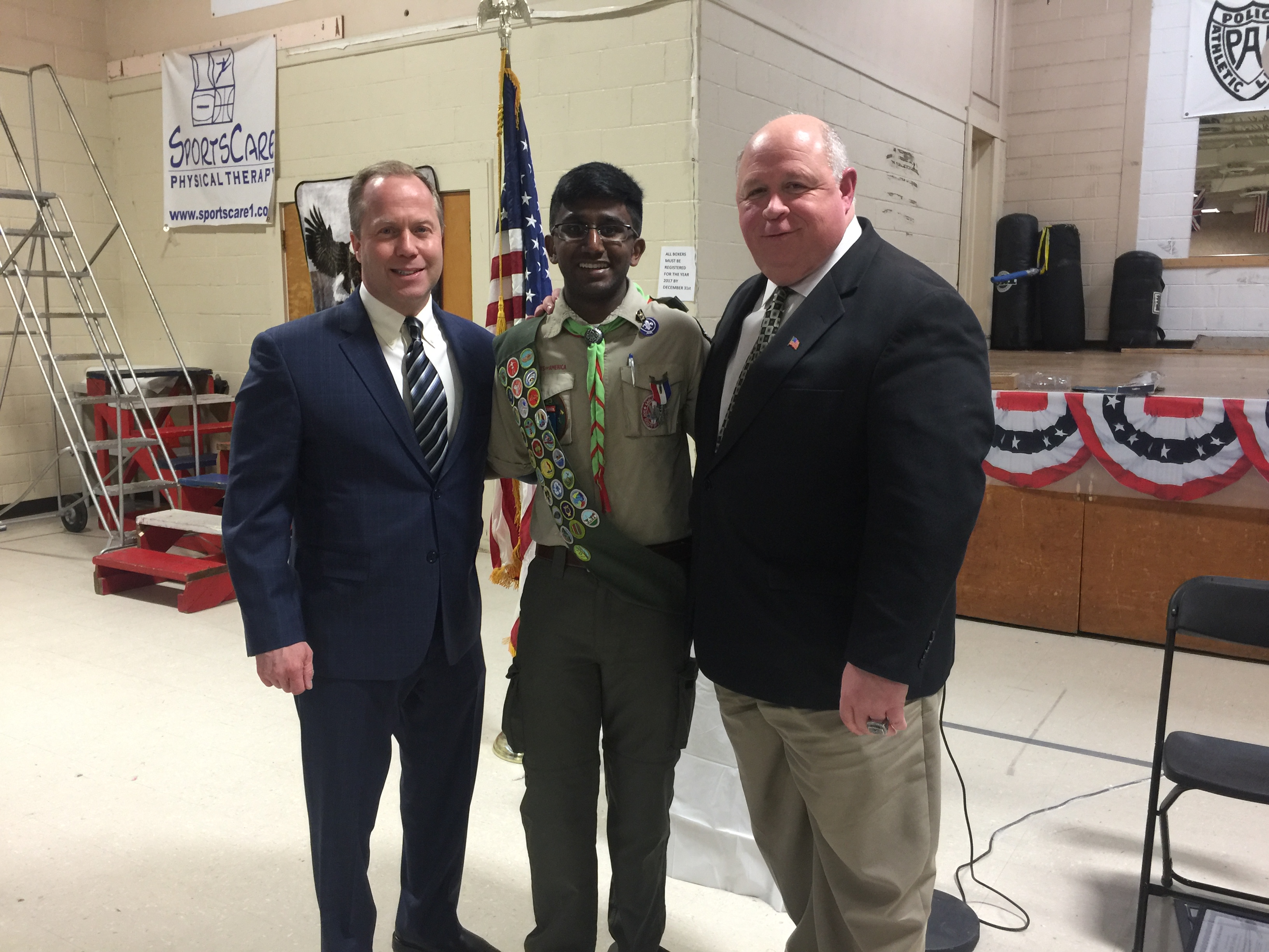 Rishi Sai Konkesa of Troop 173 in Parsippany earns the Rank of Eagle Scout