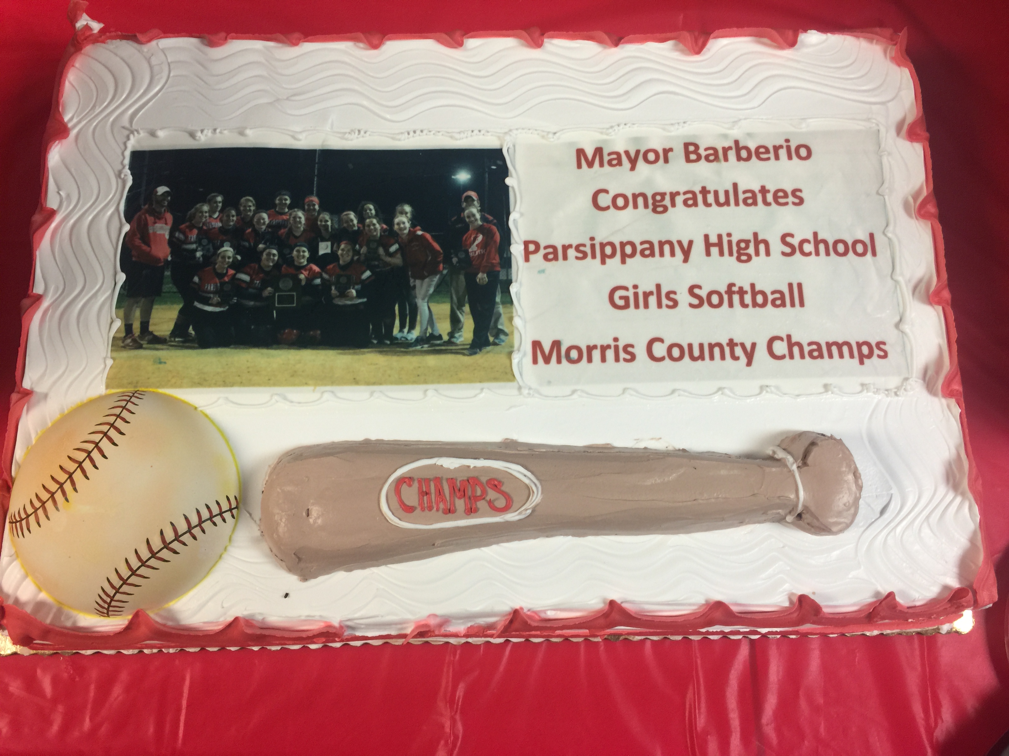 Mayor Barberio Honors PHS Girls Softball Team