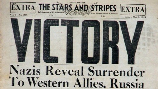 Victory in Europe Day ending WWII